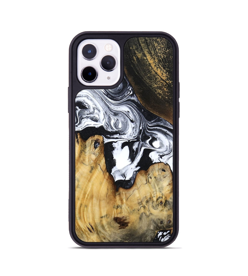 iPhone 11 Pro Wood Phone Case - Mccoy (Black & White, 810313)