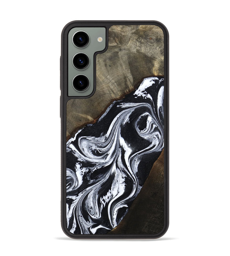 Galaxy S23 Plus Wood Phone Case - Krish (Black & White, 810314)