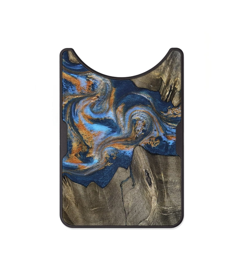 Alloy Wood Wallet - Leone (Teal & Gold, 810333)