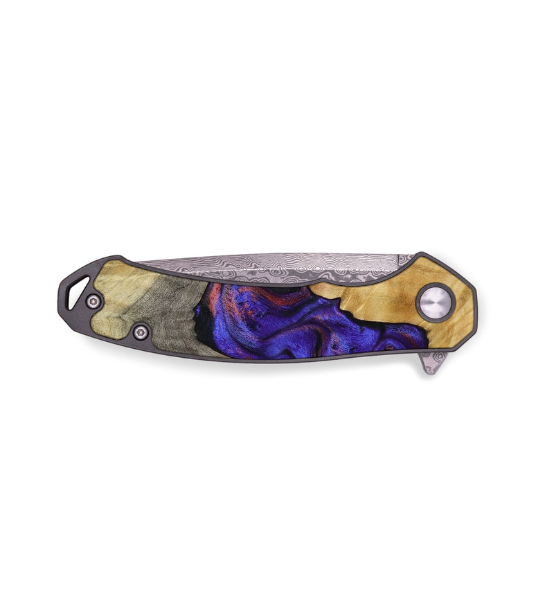 EDC Wood Pocket Knife - Kathy (Purple, 810336)