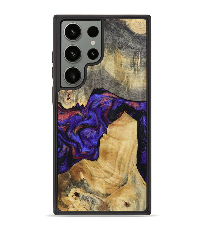 Galaxy S23 Ultra Wood Phone Case - Kathy (Purple, 810336)