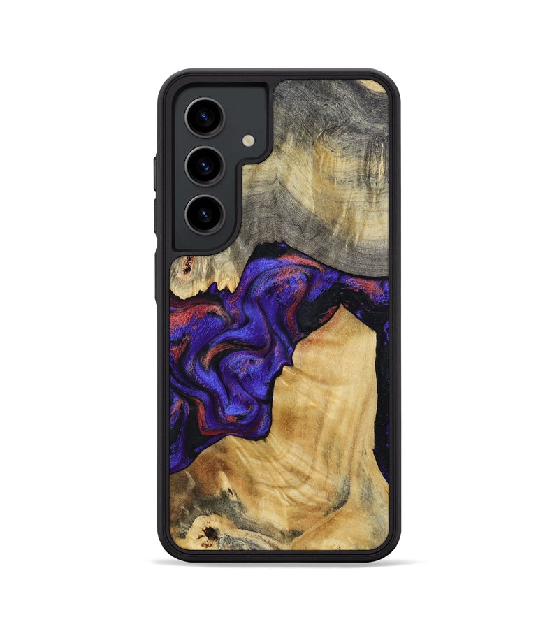 Galaxy S24 Wood Phone Case - Kathy (Purple, 810336)