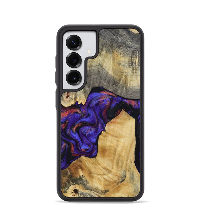 Galaxy S25 Wood Phone Case - Kathy (Purple, 810336)