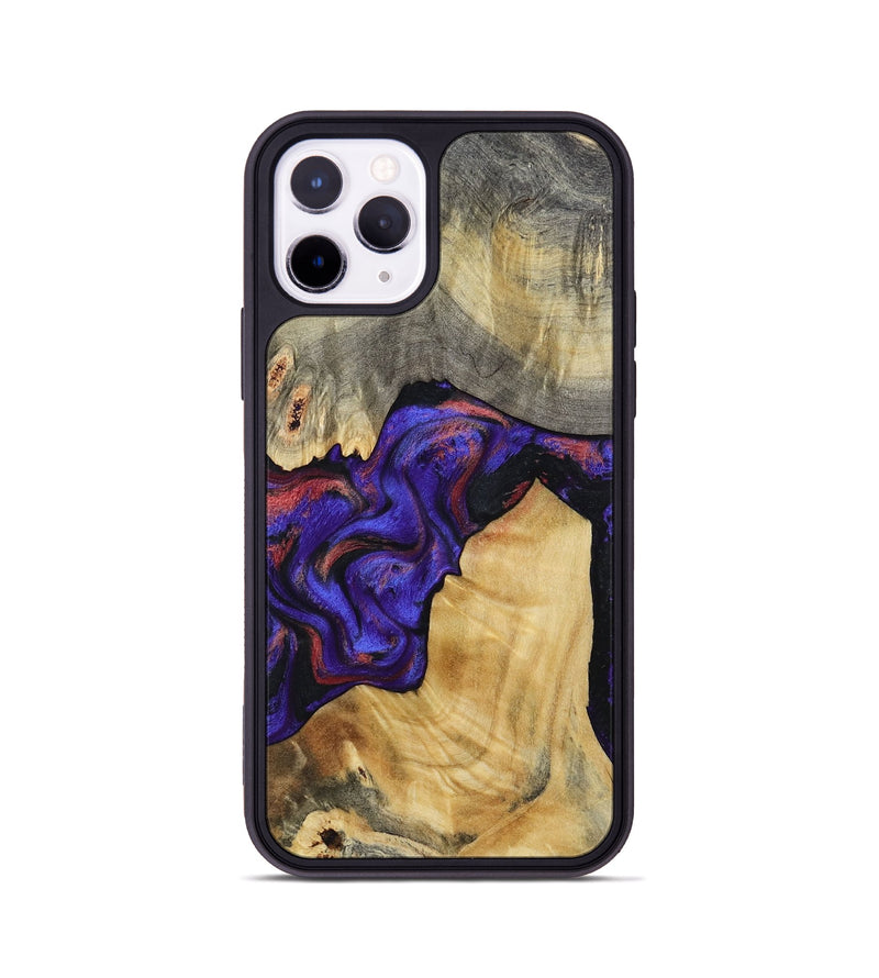 iPhone 11 Pro Wood Phone Case - Kathy (Purple, 810336)