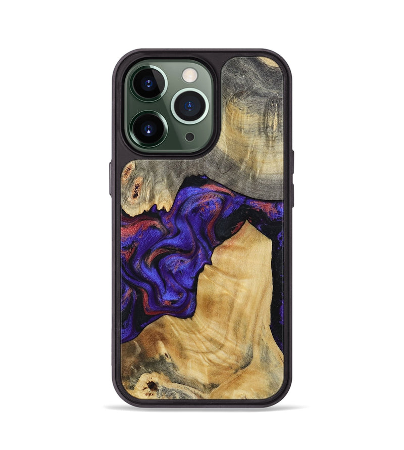 iPhone 13 Pro Wood Phone Case - Kathy (Purple, 810336)