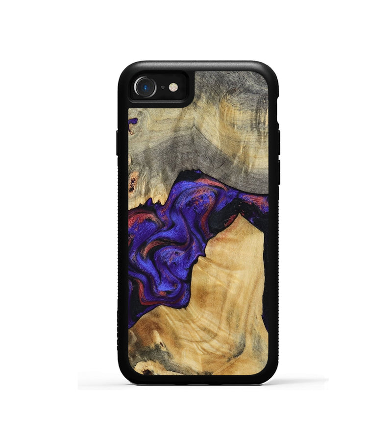iPhone SE Wood Phone Case - Kathy (Purple, 810336)
