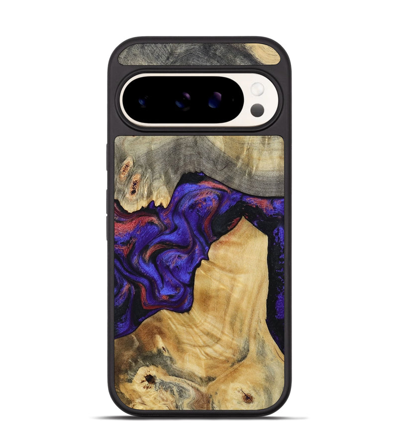 Pixel 9 Pro Wood Phone Case - Kathy (Purple, 810336)