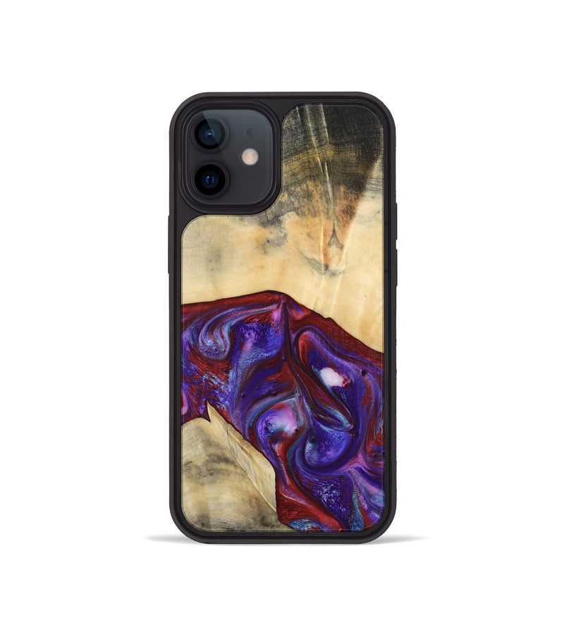 iPhone 12 mini Wood Phone Case - Jase (Purple, 810344)