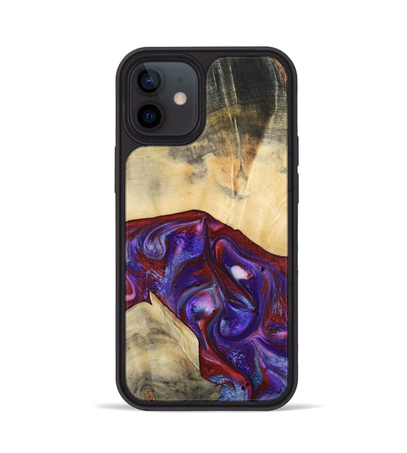 iPhone 12 Wood Phone Case - Jase (Purple, 810344)