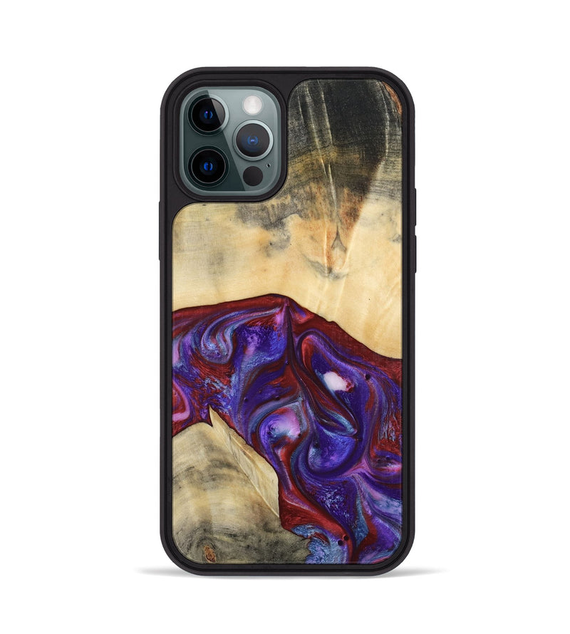 iPhone 12 Pro Wood Phone Case - Jase (Purple, 810344)