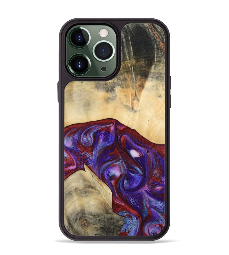 iPhone 13 Pro Max Wood Phone Case - Jase (Purple, 810344)
