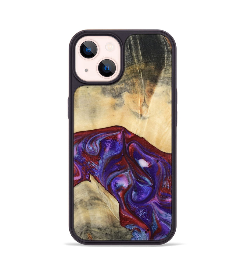 iPhone 14 Wood Phone Case - Jase (Purple, 810344)