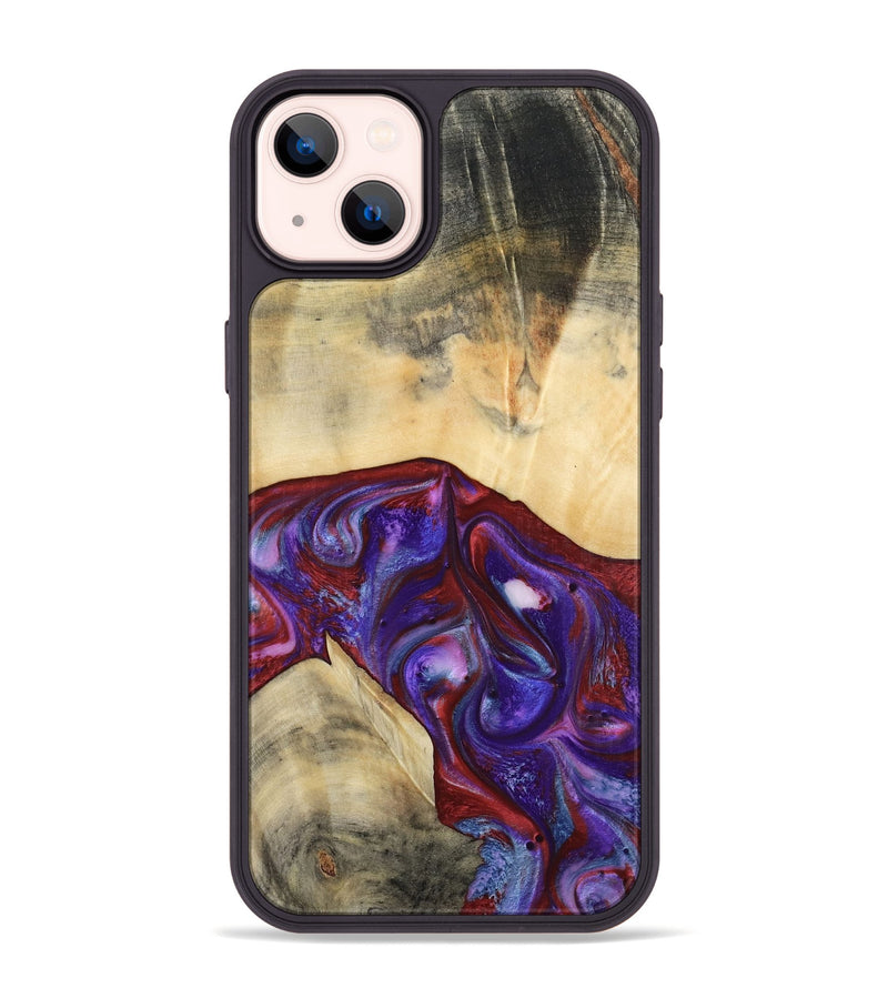 iPhone 14 Plus Wood Phone Case - Jase (Purple, 810344)