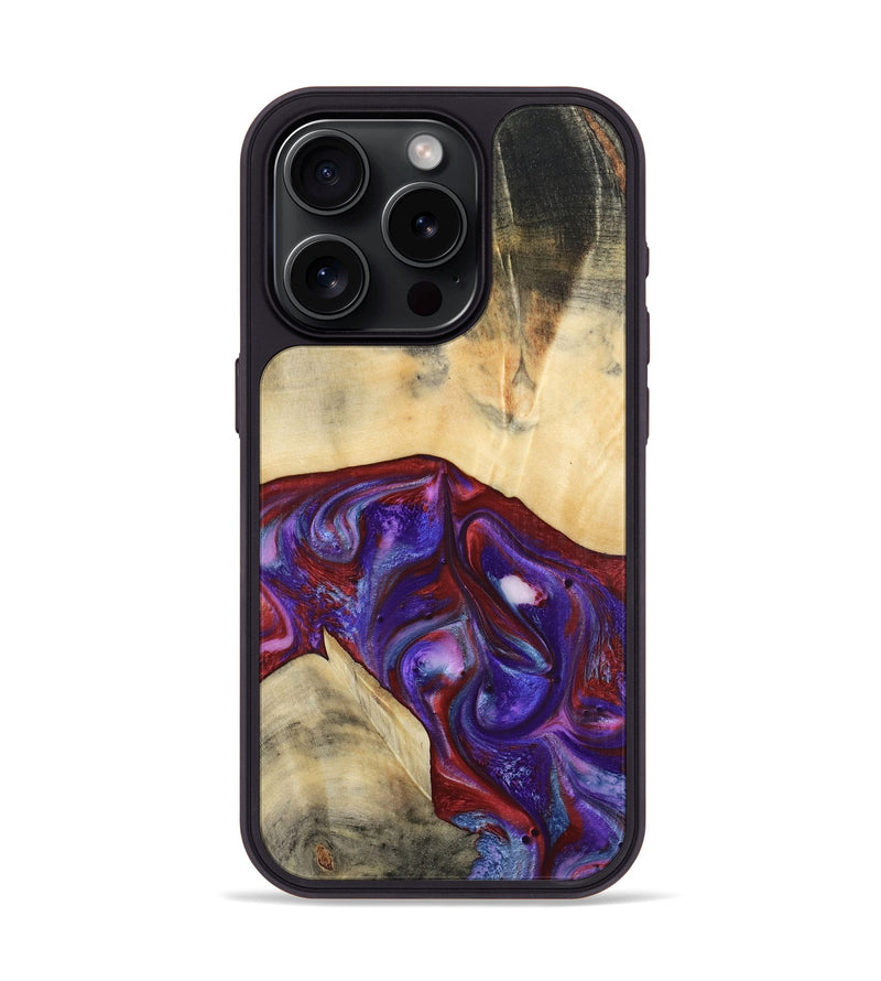 iPhone 15 Pro Wood Phone Case - Jase (Purple, 810344)
