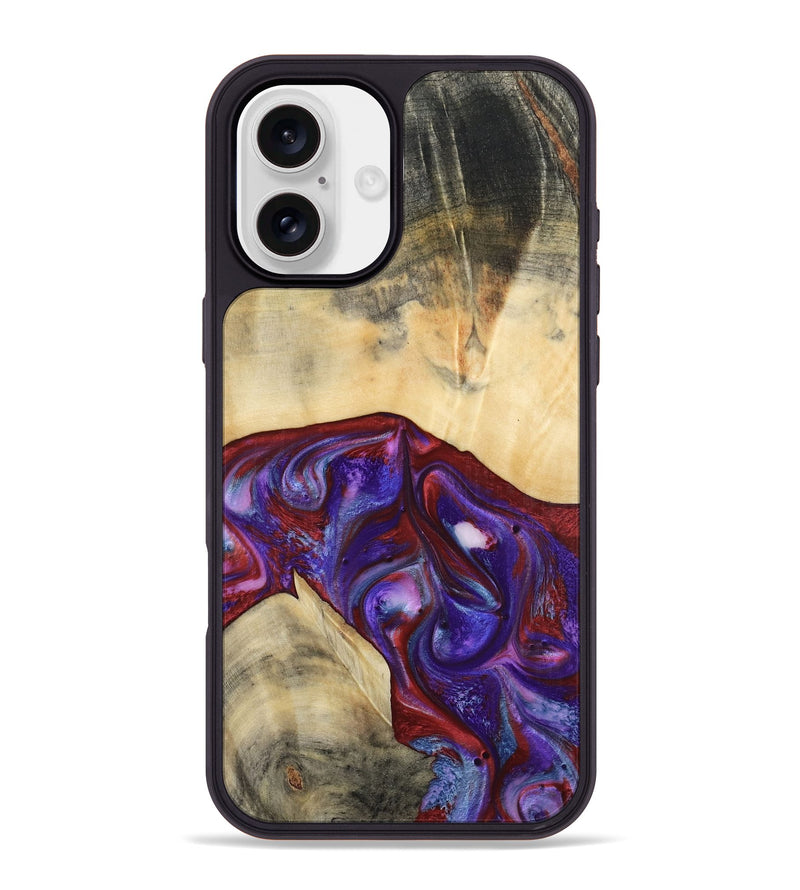 iPhone 16 Plus Wood Phone Case - Jase (Purple, 810344)