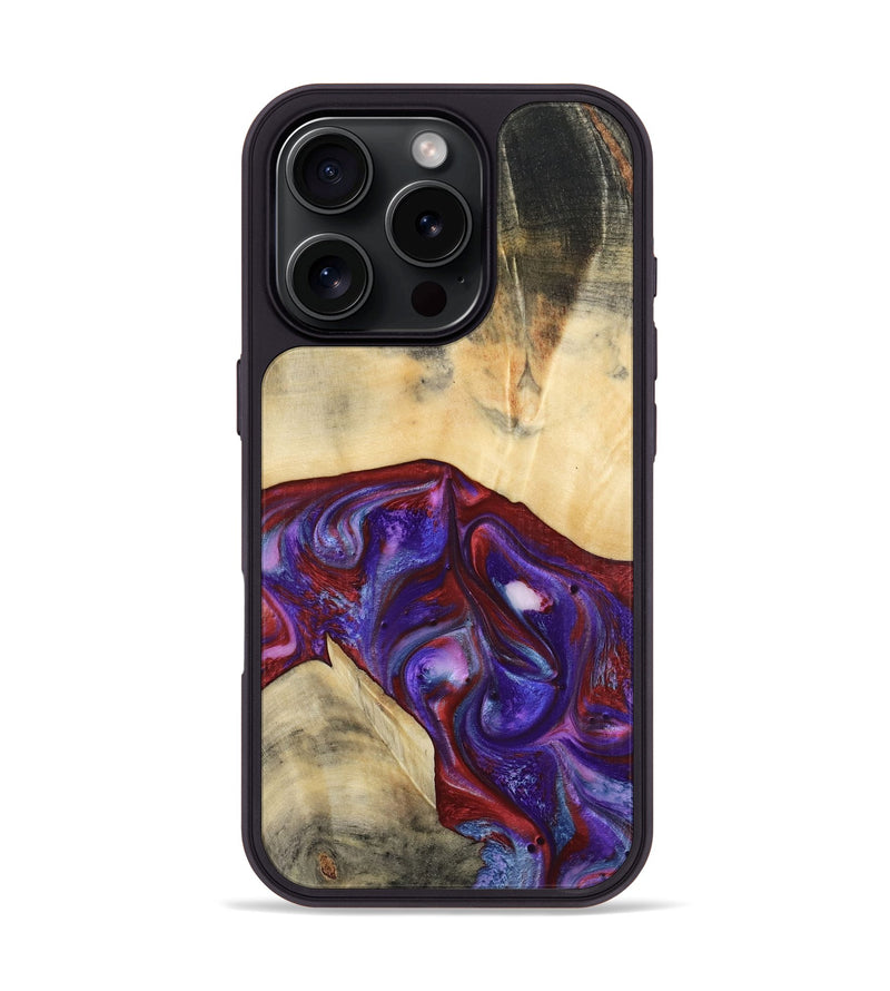 iPhone 16 Pro Wood Phone Case - Jase (Purple, 810344)
