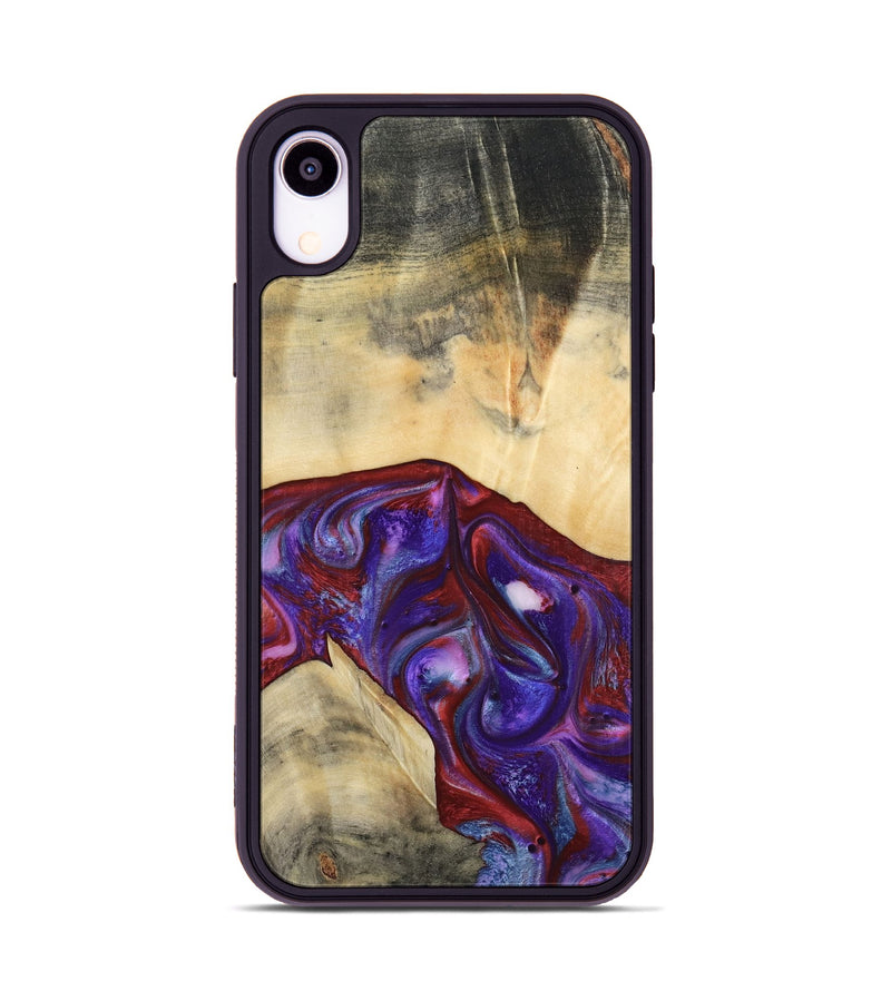 iPhone Xr Wood Phone Case - Jase (Purple, 810344)