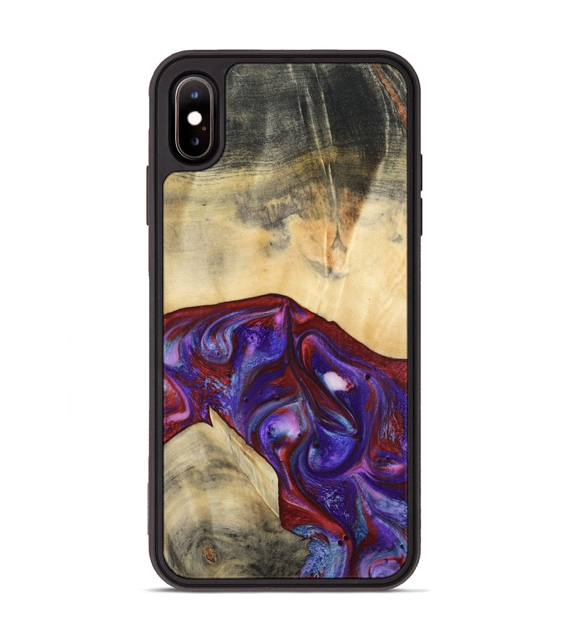 iPhone Xs Max Wood Phone Case - Jase (Purple, 810344)