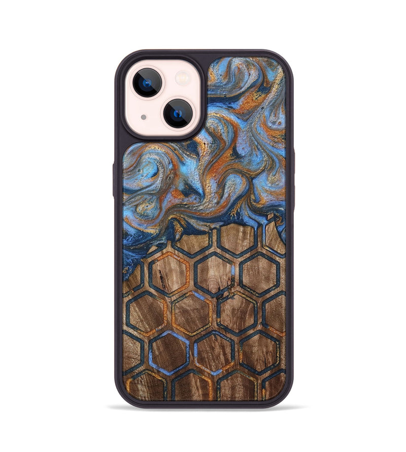 iPhone 14 Wood Phone Case - Castiel (Pattern, 810364)