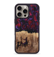 iPhone 16 Pro Max Wood Phone Case - Darrick (Red, 810383)