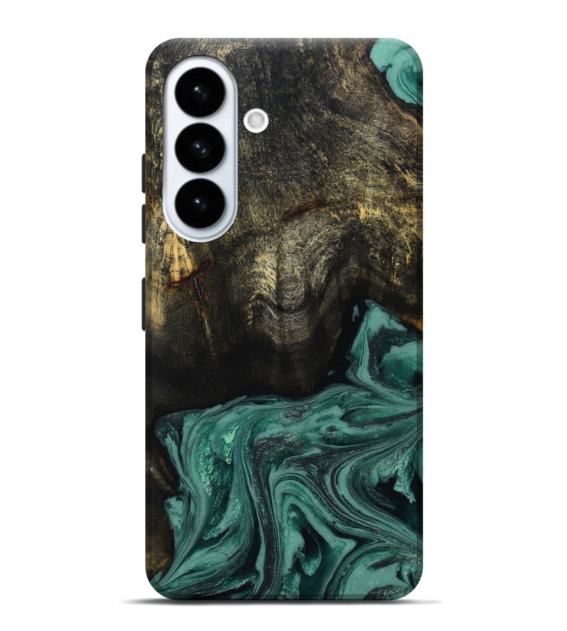 Galaxy S26 Plus Wood Live Edge Phone Case - Lakesha (Green, 810385)