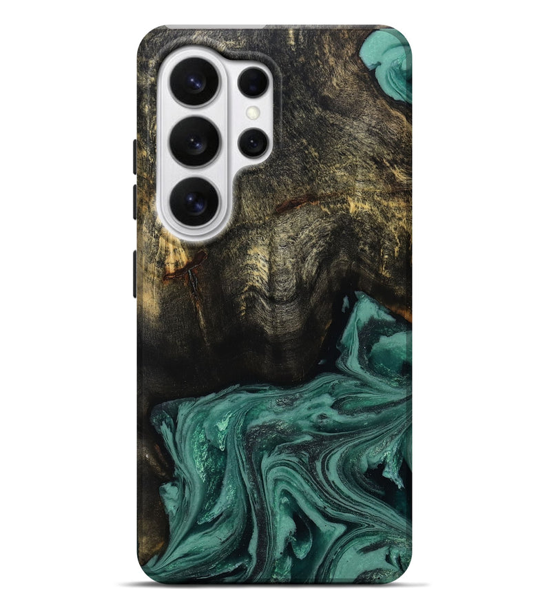 Galaxy S26 Ultra Wood Live Edge Phone Case - Lakesha (Green, 810385)