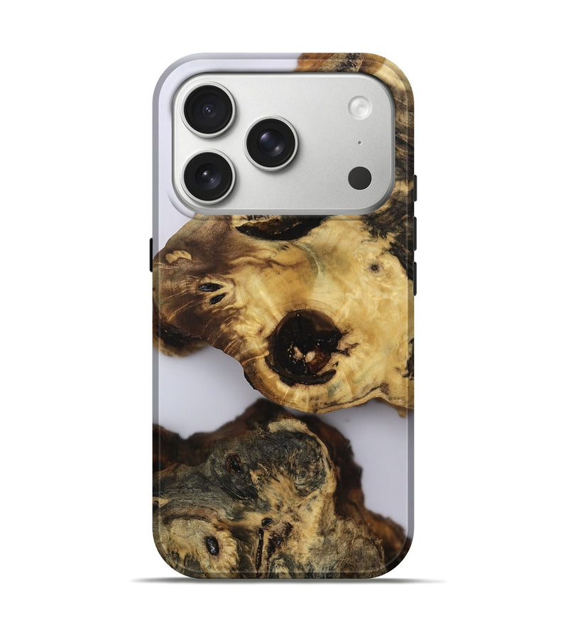 iPhone 17 Pro Wood Live Edge Phone Case - Aurelio (Clear, 810396)