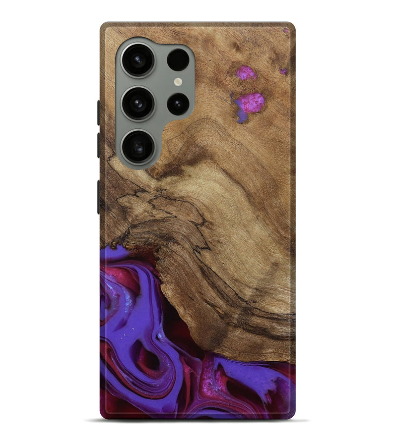 Galaxy S24 Ultra Wood Live Edge Phone Case - Ciji (Purple, 810397)