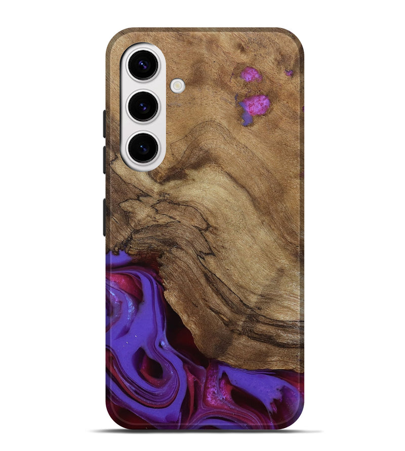 Galaxy S25 Plus Wood Live Edge Phone Case - Ciji (Purple, 810397)