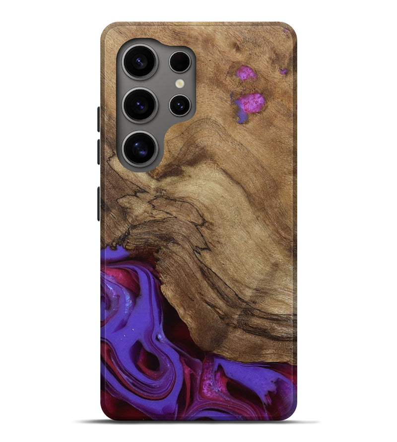 Galaxy S25 Ultra Wood Live Edge Phone Case - Ciji (Purple, 810397)