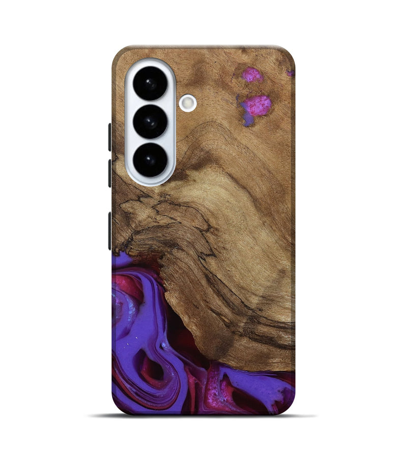 Galaxy S26 Wood Live Edge Phone Case - Ciji (Purple, 810397)