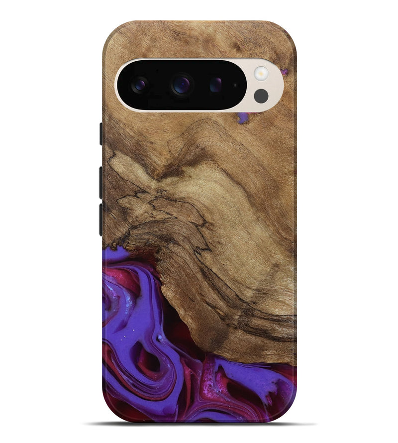 Pixel 10 Pro XL Wood Live Edge Phone Case - Ciji (Purple, 810397)