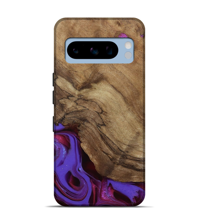 Pixel 8 Pro Wood Live Edge Phone Case - Ciji (Purple, 810397)