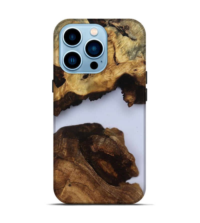 iPhone 14 Pro Wood Live Edge Phone Case - Jaslyn (Clear, 810407)