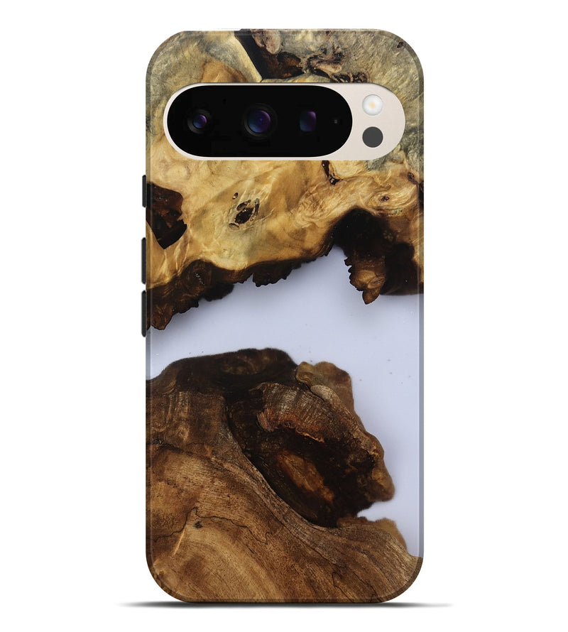 Pixel 10 Pro XL Wood Live Edge Phone Case - Jaslyn (Clear, 810407)