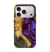 iPhone 17 Pro Wood Live Edge Phone Case - Kristyn (Purple, 810410)