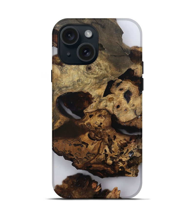 iPhone 15 Wood Live Edge Phone Case - Kalyn (Clear, 810421)