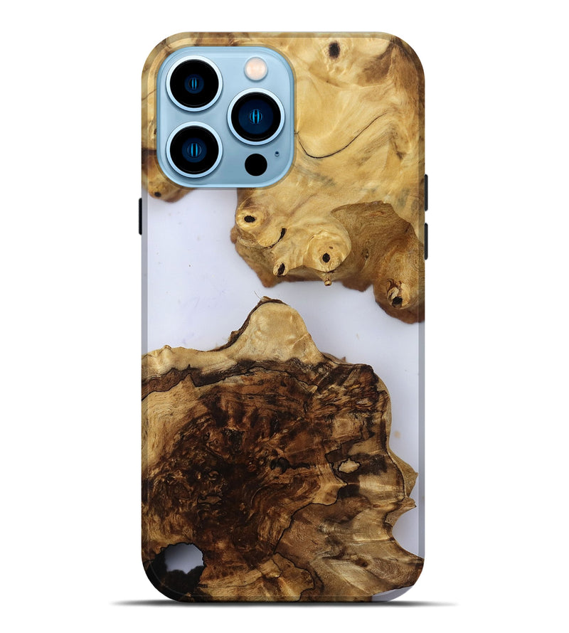 iPhone 14 Pro Max Wood Live Edge Phone Case - Kaiser (Clear, 810422)