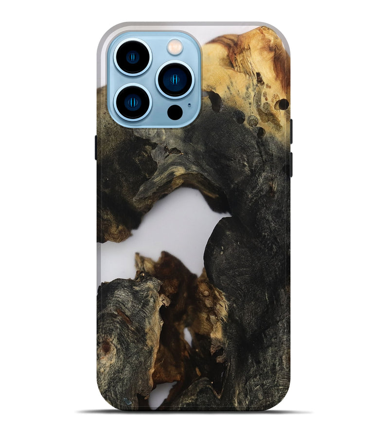 iPhone 14 Pro Max Wood Live Edge Phone Case - Galen (Clear, 810424)