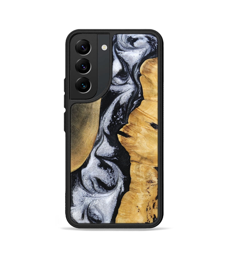 Galaxy S22 Wood Phone Case - Marilee (Black & White, 810432)