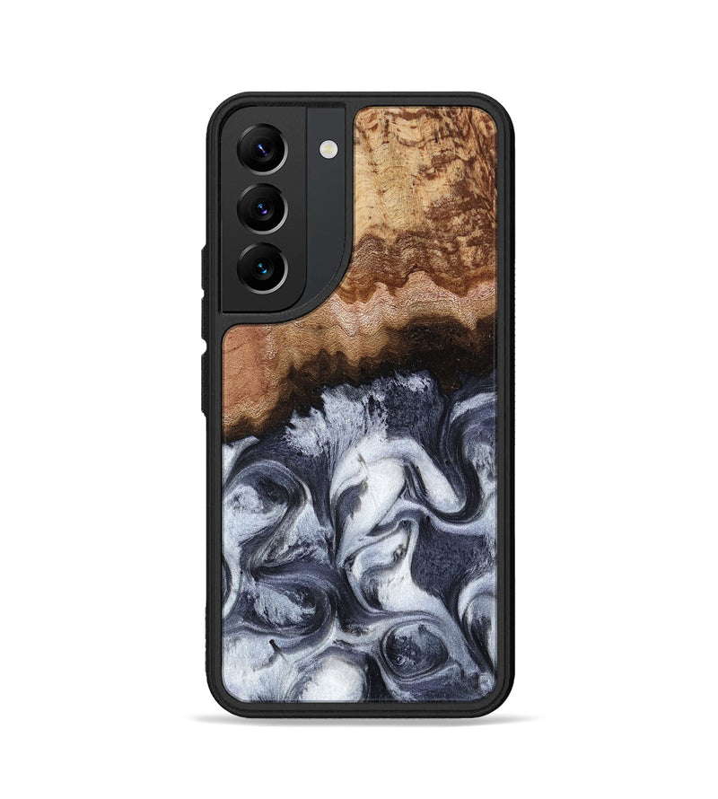 Galaxy S22 Wood Phone Case - Hobson (Black & White, 810433)