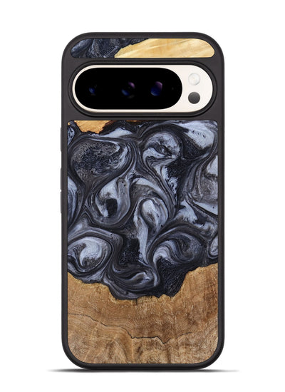 Pixel 9 Wood Phone Case - Tatum (Black & White, 810435)