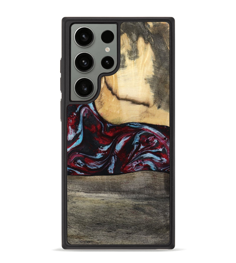 Galaxy S23 Ultra Wood Phone Case - Ervin (Red, 810448)