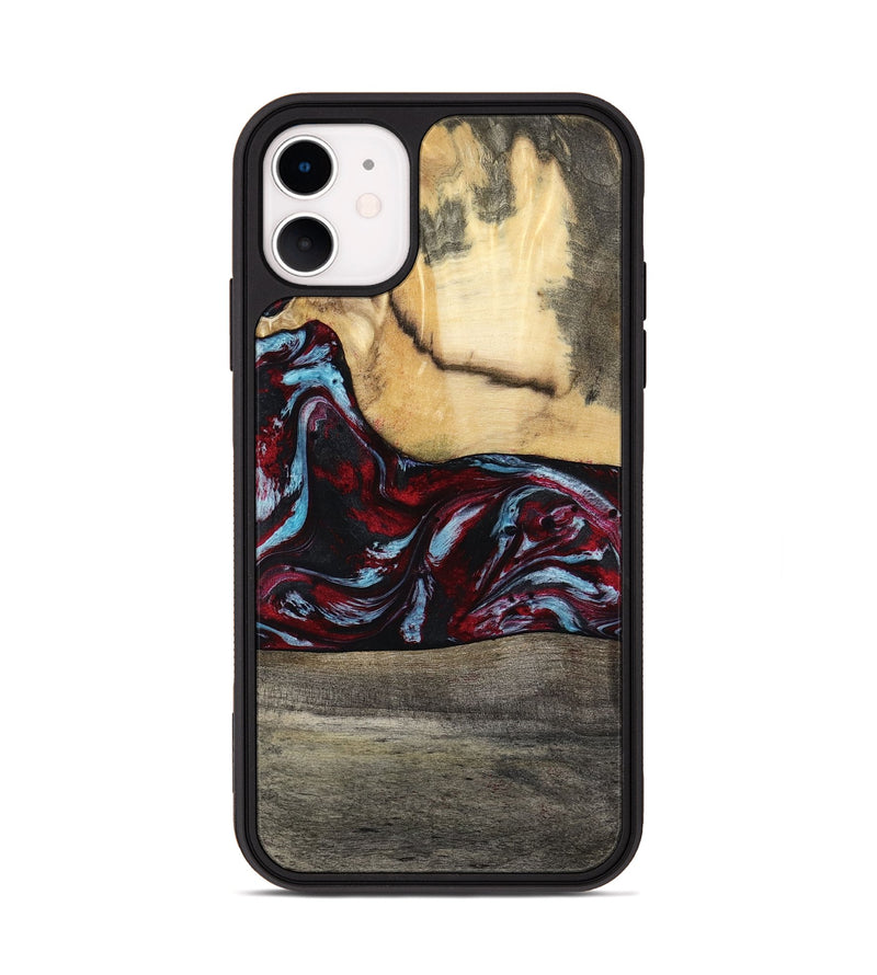 iPhone 11 Wood Phone Case - Ervin (Red, 810448)
