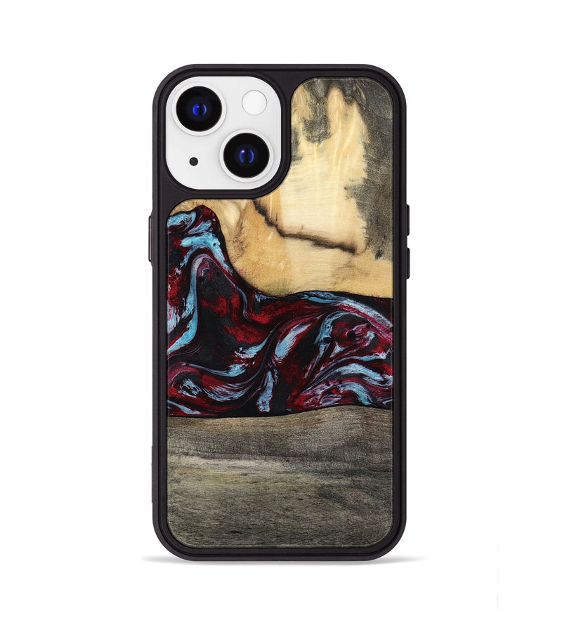 iPhone 13 Wood Phone Case - Ervin (Red, 810448)
