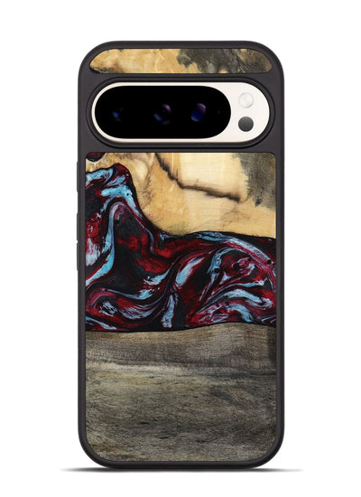 Pixel 9 Wood Phone Case - Ervin (Red, 810448)
