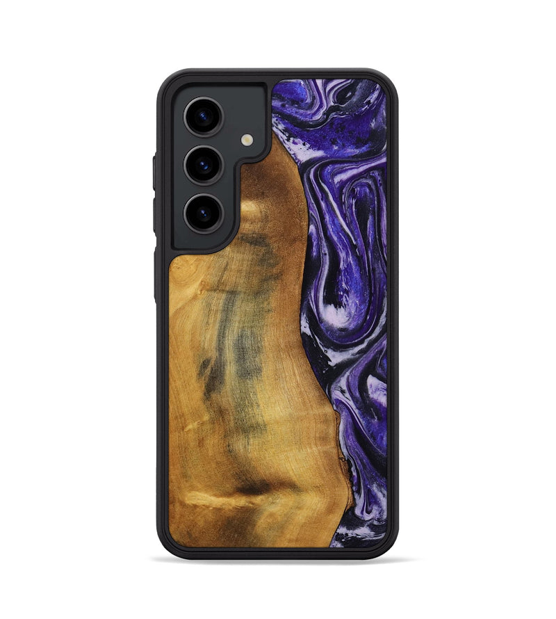 Galaxy S24 Wood Phone Case - Tomika (Purple, 810462)