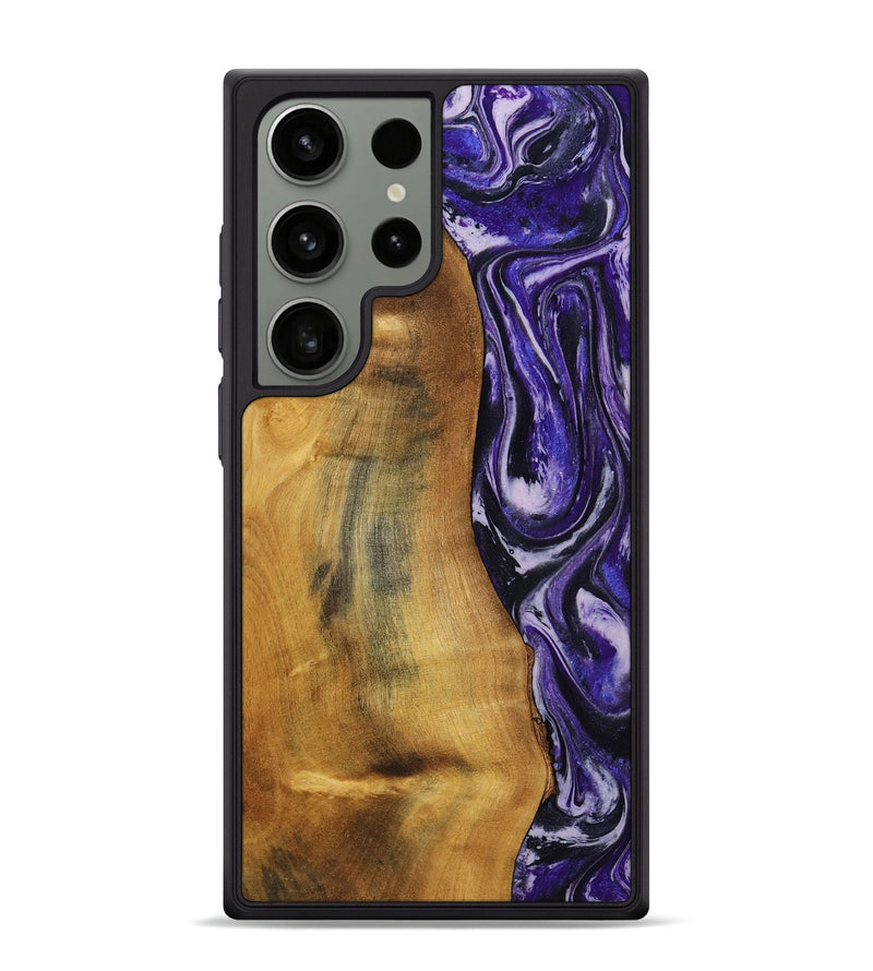 Galaxy S24 Ultra Wood Phone Case - Tomika (Purple, 810462)