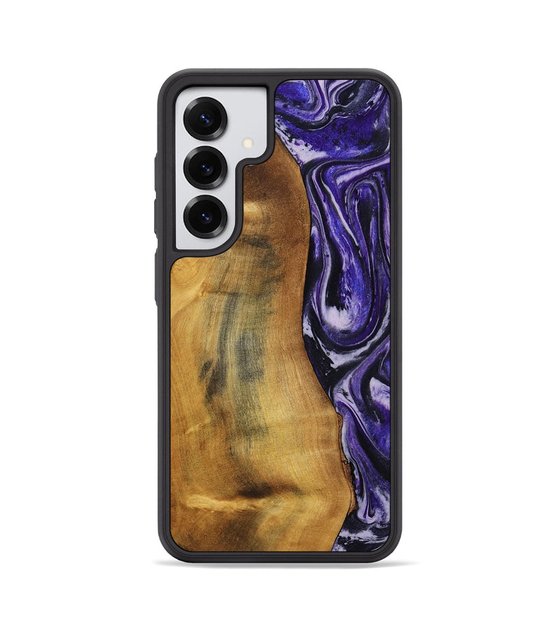 Galaxy S25 Wood Phone Case - Tomika (Purple, 810462)