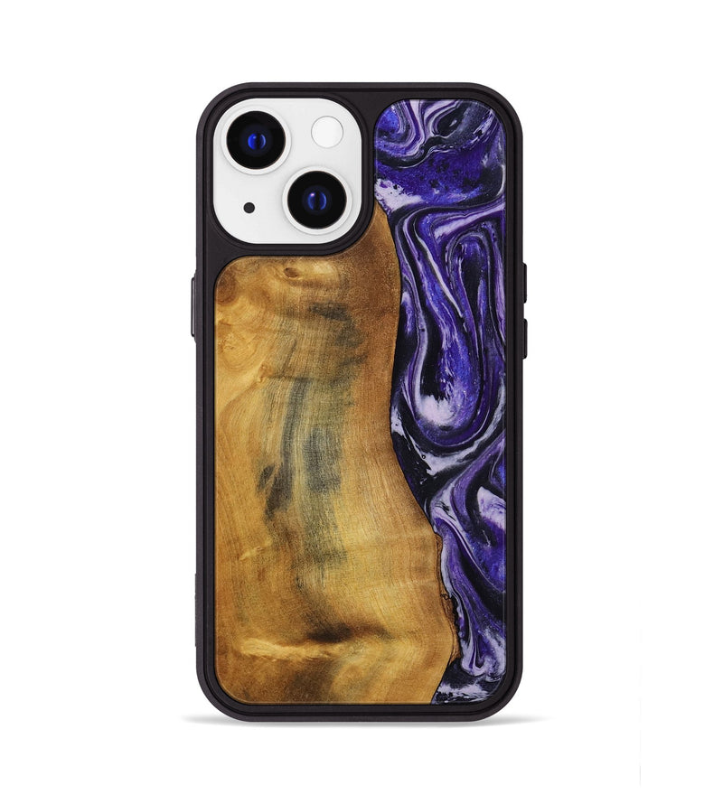 iPhone 13 Wood Phone Case - Tomika (Purple, 810462)